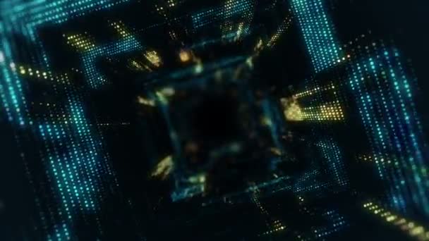 séquences abstraites de haute technologie pour l'arrière-plan, animation de boucle transparente 