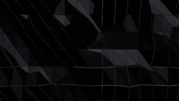 Arrière-plan résumé avec animation en mouvement du vertex de la surface polygonale. Animation d'une boucle sans rupture