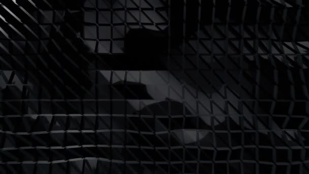 Arrière-plan résumé avec animation en mouvement du vertex de la surface polygonale. Animation d'une boucle sans rupture