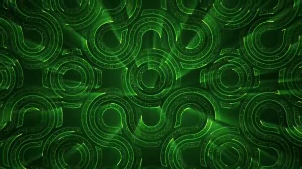 Fondo Tecnología Abstracta Con Animación Partículas Señal Eléctrica Circuito Rayas — Vídeo de stock