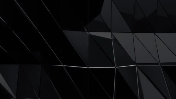 Arrière-plan résumé avec animation en mouvement du vertex de la surface polygonale. Animation d'une boucle sans rupture