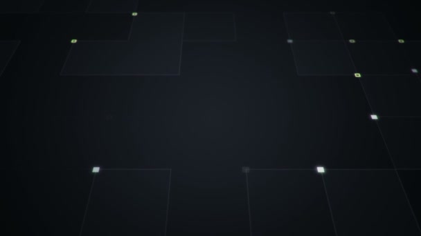 Fond technologique abstrait avec rayures et particules. Animation du signal électrique du circuit avec un éclat gris. Animation de boucle transparente .  