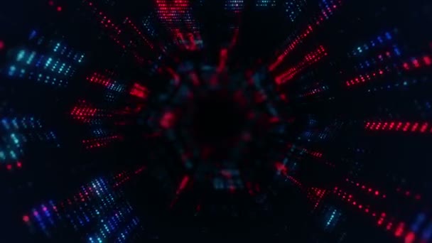 Abstract Tech Footage Background Animation Seamless Loop — Stock Video