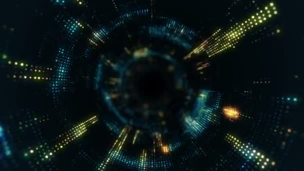 séquences abstraites de haute technologie pour l'arrière-plan, animation de boucle transparente 