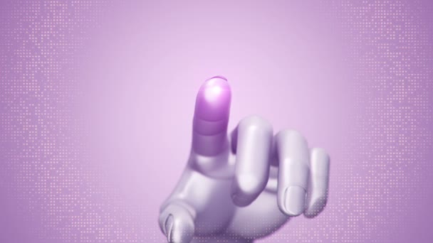 Digital Hand Clicking Touch Screen — 비디오