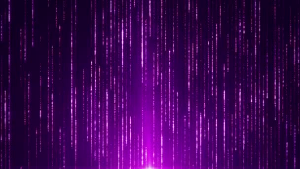 séquences abstraites de haute technologie de particules tombantes pour l'arrière-plan, animation de boucle transparente 