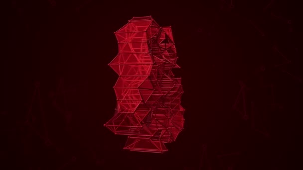 Abstrakt Bakgrund Med Animation Ord Och Från Metallnät Animering Sömlösa — Stockvideo