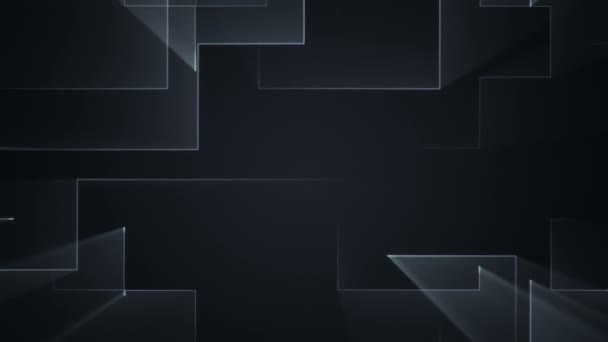 Fond technologique abstrait avec rayures et particules. Animation du signal électrique du circuit avec un éclat gris. Animation de boucle transparente .  