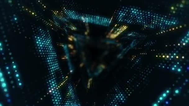 séquences abstraites de haute technologie pour l'arrière-plan, animation de boucle transparente 