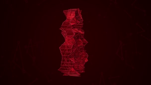 Анимирование Печатной Платы Значком Блокировки Металла Абстрактный Фон Фильма Компьютерной — стоковое видео