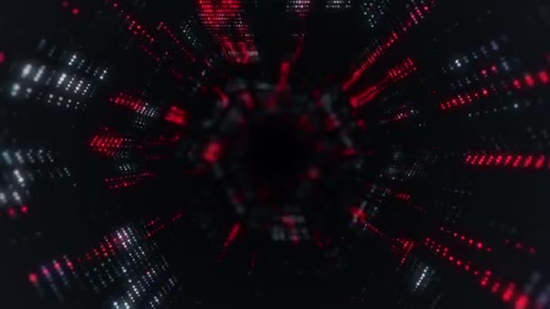 Абстрактные Высокотехнологичные Кадры Фоновой Бесшовной Анимации Цикла — стоковое видео