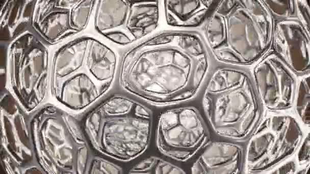 抽象的な原子のつながりやシームレスなループのアニメーション — ストック動画
