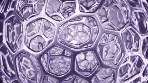 抽象原子连接的镜头 无缝循环的动画 — 图库视频影像