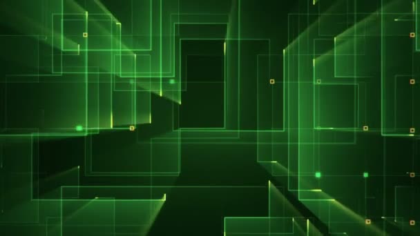 Abstract Tech Footage Background Animation Seamless Loop — 비디오