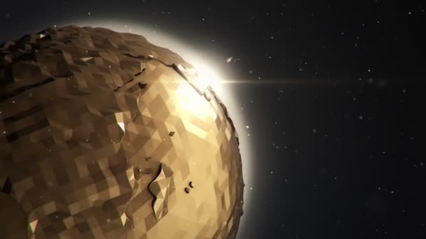 Animation Der Rotation Glänzende Globus Erde Auf Hellem Hintergrund Animation — Stockvideo