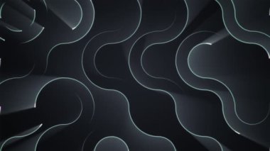 Devre elektrik sinyal parçacıkları ve ışık çizgileri animasyonu ile soyut teknoloji arka planı. Kusursuz döngünün animasyonu.