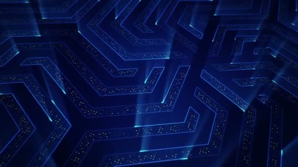 séquences abstraites de haute technologie pour l'arrière-plan, animation de boucle transparente 