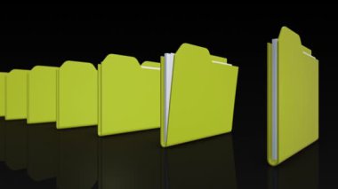 Dizinlerin dizinlerinin 3d animasyon görüntüleri, sorunsuz döngünün animasyonu.