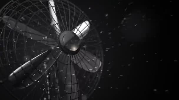 Vidéo Animation Ventilateur Rotatif Animation Boucle Transparente — Video
