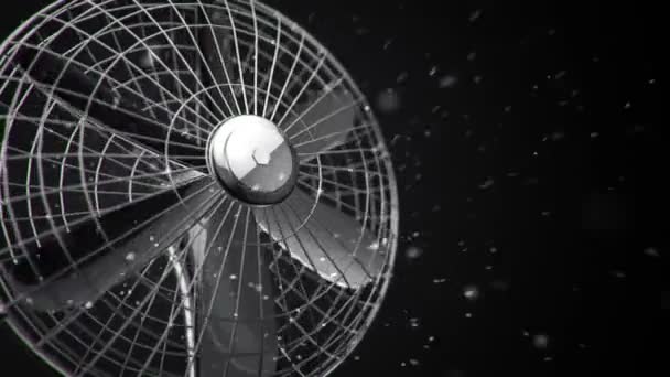 Animační Záběry Rotačního Ventilátoru Animace Bezešvé Smyčky — Stock video