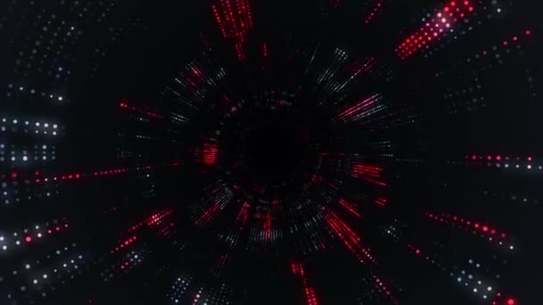 Fundo Tecnologia Abstrata Com Animação Partículas Sinal Elétrico Luzes Animação — Vídeo de Stock