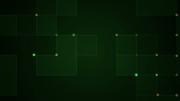 Animación Señal Eléctrica Circuito Con Fondo Geométrico Rayas Con Partículas — Vídeos de Stock