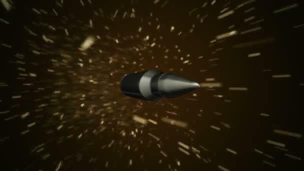 Анімація Літаючих Куль Серед Швидкісних Ліній Анімація Безшовної Петлі — стокове відео