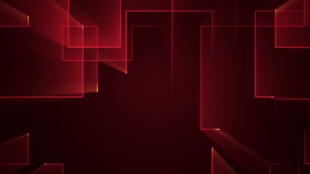 Animation du signal électrique du circuit avec fond géométrique de rayures à particules. Animation de boucle transparente .  