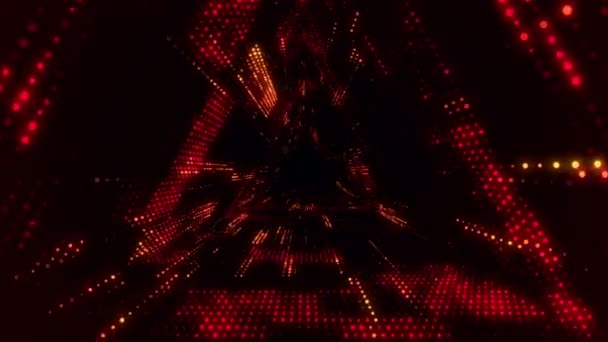 Абстрактный Технологический Фон Анимацией Электрических Сигналов Огней Анимация Бесшовного Цикла — стоковое видео