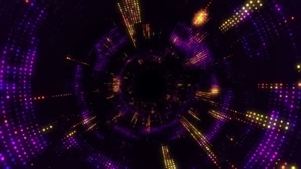Абстрактный Технологический Фон Анимацией Электрических Сигналов Огней Анимация Бесшовного Цикла — стоковое видео