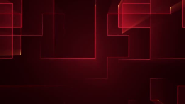 Animation du signal électrique du circuit avec fond géométrique de rayures à particules. Animation de boucle transparente .  