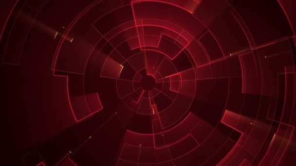 Animation du signal électrique du circuit avec fond géométrique de rayures à particules. Animation de boucle transparente .  