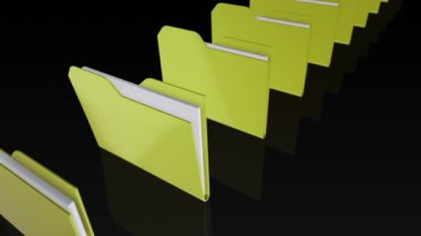 Dizinleri veri ile hareket ettirme ve tarama animasyonu. Kusursuz döngünün animasyonu.