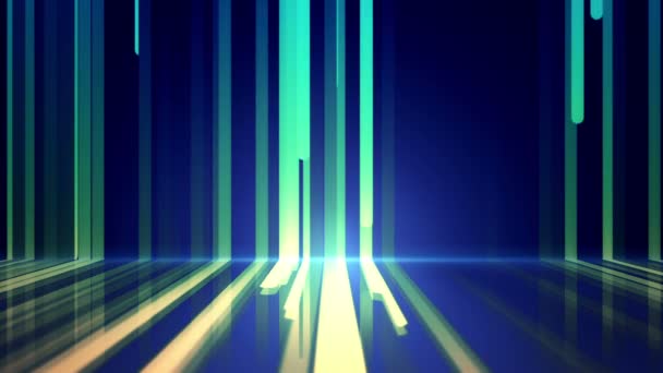 Abstract Background Moving Colorful Lines Animation Seamless Loop — Stock Video