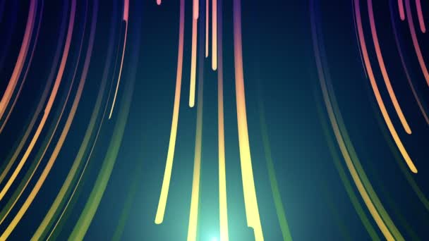 Abstract Background Moving Colorful Lines Animation Seamless Loop — Stock Video