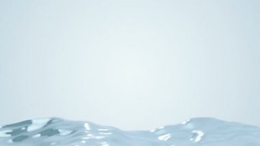 Abstract background with animation waving of blue waterline. Animation of seamless loop