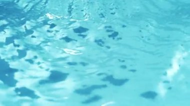 Abstract background with animation waving of blue waterline. Animation of seamless loop