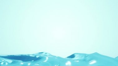 Abstract background with animation waving of blue waterline. Animation of seamless loop