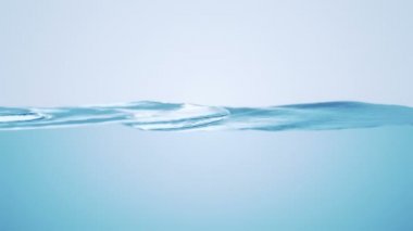Abstract background with animation waving of blue waterline. Animation of seamless loop