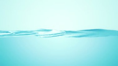 Abstract background with animation waving of blue waterline. Animation of seamless loop