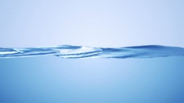 Abstract background with animation waving of blue waterline. Animation of seamless loop