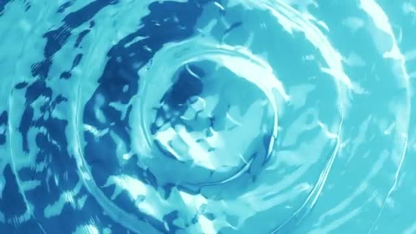 Hermosa Superficie Agua Fondo Abstracto Con Animación Ondeando Línea Flotación — Vídeo de stock