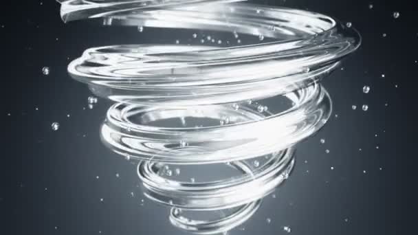 Abstract Background Swirl Crystal Clean Water Animation Seamless Loop — Stock Video