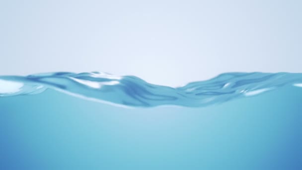 Abstract Background Animation Waving Blue Waterline Animation Seamless Loop — 图库视频影像