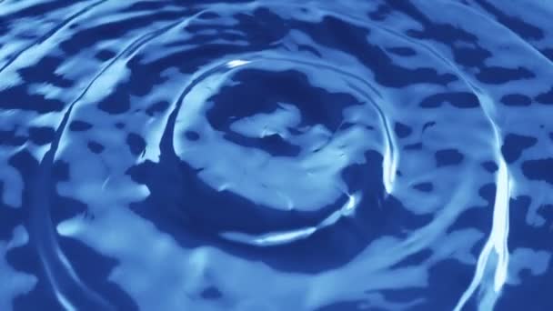 Bela Superfície Água Fundo Abstrato Com Animação Acenando Linha Água — Vídeo de Stock