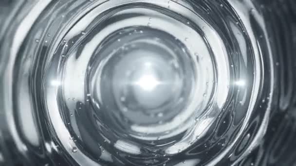 Fundo Abstrato Com Redemoinho Água Cristalina Limpa Animação Loop Sem — Vídeo de Stock