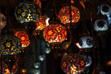 Colorful arabic style lamps