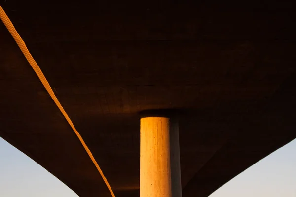 Concrete bridge over highway - Detail