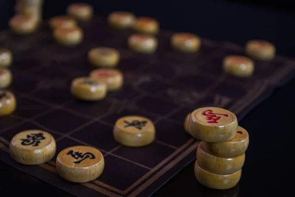 시 앙기. 중국 전통 게임. 중국 체스. 보드 게임. 스톡 사진