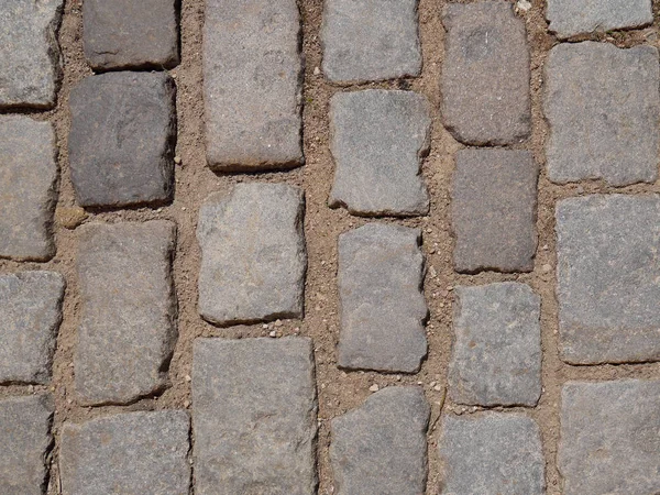 Piedras Pavimentación Antiguas Primer Plano Fondo Textura — Foto de Stock